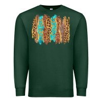Sports Green western brushstrokes Premium Sweatshirt - AdoDesignShop
