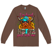 Chestnut i'm head heffa just ask me Long Sleeve Tee - Zillion Design Studio
