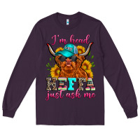 Plum i'm head heffa just ask me Long Sleeve Tee - Zillion Design Studio