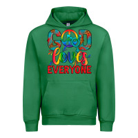 Emerald LGBTQ+ God Loves Everyone Urban Hoodie - BundleAndBundleShop