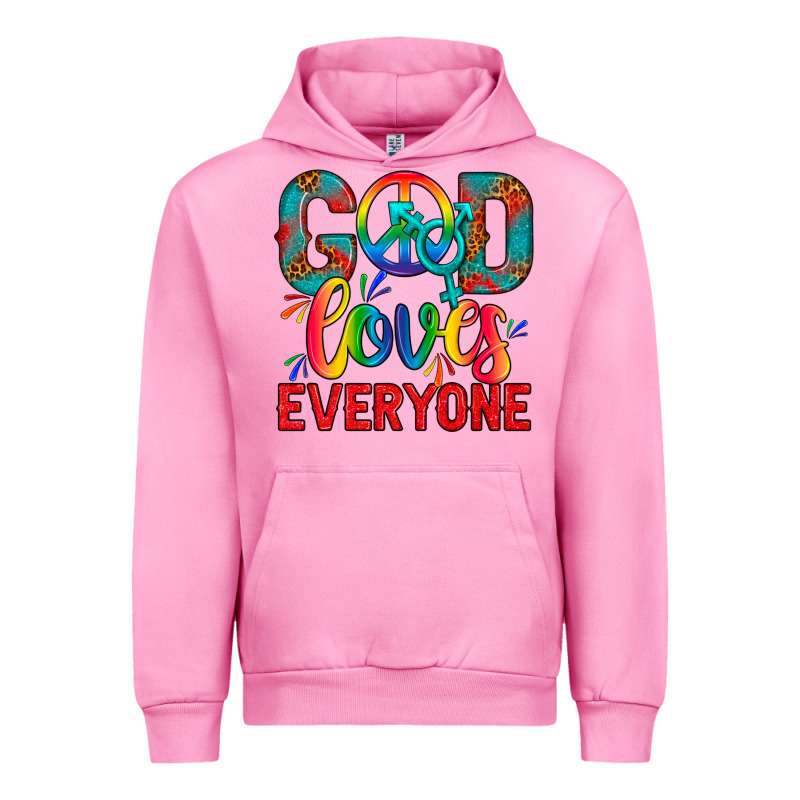 Lgbtq+ God Loves Everyone Urban Hoodie by BundleAndBundleShop | Teevron