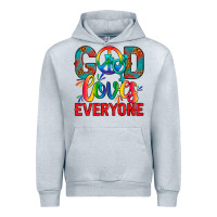 Heather Grey LGBTQ+ God Loves Everyone Urban Hoodie - BundleAndBundleShop