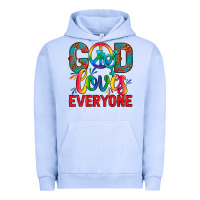 Pigment Grape Ice LGBTQ+ God Loves Everyone Urban Hoodie - BundleAndBundleShop