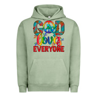 Pigment Oil Green LGBTQ+ God Loves Everyone Urban Hoodie - BundleAndBundleShop
