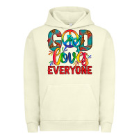 Pigment Pistachio LGBTQ+ God Loves Everyone Urban Hoodie - BundleAndBundleShop