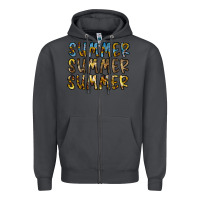 Smoke summer summer Zipper Hoodie - CowhideDigitalArt