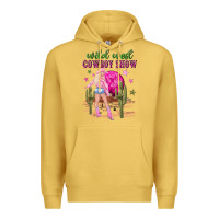 Antique Gold wild west cowboy show Premium Hoodie - NancyCooperArtShop