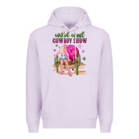 Lilac wild west cowboy show Premium Hoodie - NancyCooperArtShop