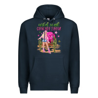 Navy wild west cowboy show Premium Hoodie - NancyCooperArtShop