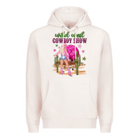 Pale Pink wild west cowboy show Premium Hoodie - NancyCooperArtShop