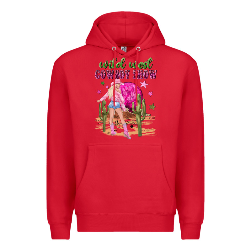 Wild West Cowboy Show Premium Hoodie by NancyCooperArtShop | Teevron