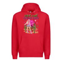Red wild west cowboy show Premium Hoodie - NancyCooperArtShop