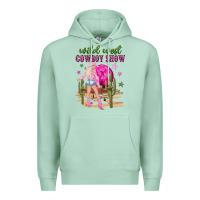 Seafoam wild west cowboy show Premium Hoodie - NancyCooperArtShop