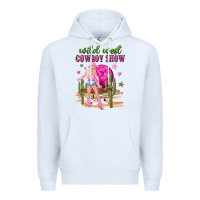 White wild west cowboy show Premium Hoodie - NancyCooperArtShop