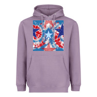 Lavender patriotic tie dye stars Heavyweight Hoodie - BundleAndBundleShop