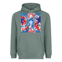 Sage patriotic tie dye stars Heavyweight Hoodie - BundleAndBundleShop
