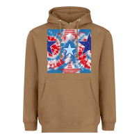 Toasted Coconut patriotic tie dye stars Heavyweight Hoodie - BundleAndBundleShop