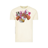 Vintage Arctic Pink and white sneaker girl Vintage Tee - RanaPortraitStore