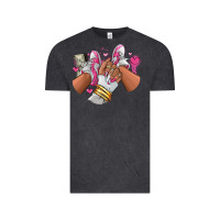 Vintage Black Pink and white sneaker girl Vintage Tee - RanaPortraitStore