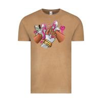 Vintage Camel Pink and white sneaker girl Vintage Tee - RanaPortraitStore