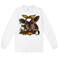 White christmas baby cow Long Sleeve Tee - RanaPortraitStore