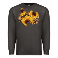 Smoke sunflower leopard patch Premium Sweatshirt - AdoDesignShop