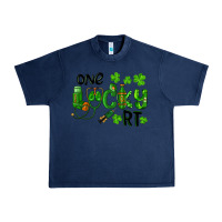 Navy One Lucky Respiratory Terapist Urban Heavy Tee - RanaPortraitStore