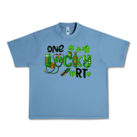 Pebble Blue One Lucky Respiratory Terapist Urban Heavy Tee - RanaPortraitStore
