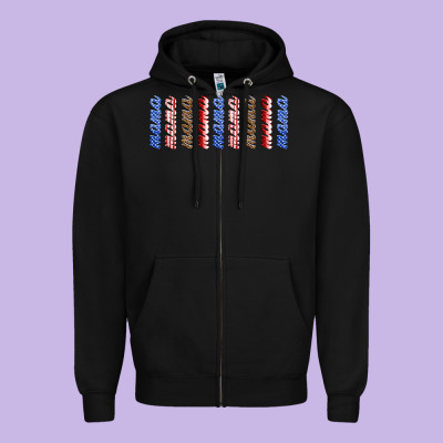 American Mama Libbey Glass Zipper Hoodie Designed By Hra Design Shop