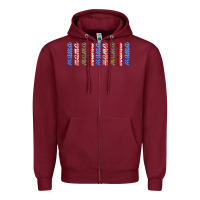 Burgundy american mama libbey glass Zipper Hoodie - HRA Design Shop