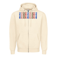Sandshell american mama libbey glass Zipper Hoodie - HRA Design Shop