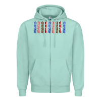 Seafoam american mama libbey glass Zipper Hoodie - HRA Design Shop