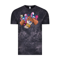 Cloud Black Pink and blue sneaker girl Vintage Tee - RanaPortraitStore