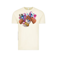 Vintage Arctic Pink and blue sneaker girl Vintage Tee - RanaPortraitStore
