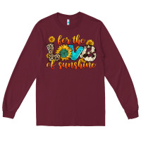 Burgundy for the love of sunshine Long Sleeve Tee - Zillion Design Studio