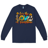 Navy for the love of sunshine Long Sleeve Tee - Zillion Design Studio