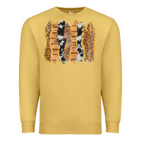 Antique Gold western brushstrokes Premium Sweatshirt - AdoDesignShop