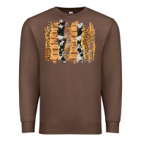 Chestnut western brushstrokes Premium Sweatshirt - AdoDesignShop
