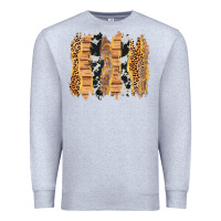 Heather Grey western brushstrokes Premium Sweatshirt - AdoDesignShop