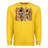 Lemon western brushstrokes Premium Sweatshirt - AdoDesignShop