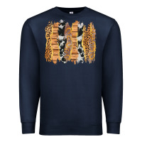 Navy western brushstrokes Premium Sweatshirt - AdoDesignShop