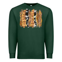 Sports Green western brushstrokes Premium Sweatshirt - AdoDesignShop