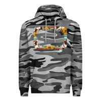 Slate Camo western serape sunflower background frame Premium Hoodie - NancyCooperArtShop