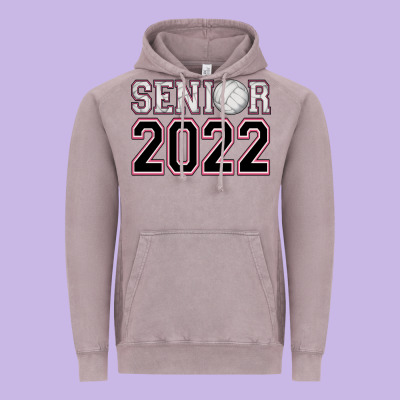 Senior Volleyball Vintage Hoodie Designed By Adodesignshop