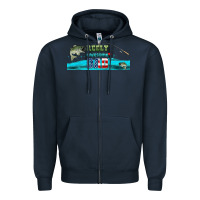 Navy reely awesome dad  libbey glass Zipper Hoodie - HRA Design Shop