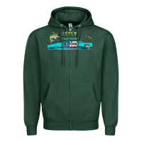 Reely Awesome Dad  Libbey Glass Zipper Hoodie | Teevron