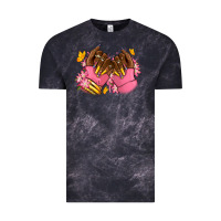 Cloud Black Pink afro nails Vintage Tee - RanaPortraitStore