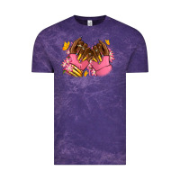 Cloud Purple Pink afro nails Vintage Tee - RanaPortraitStore