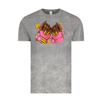 Cloud Rock Pink afro nails Vintage Tee - RanaPortraitStore