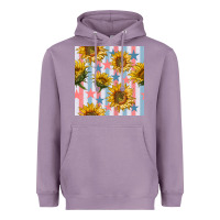 Lavender patriotic sunflowers stripes and stars seamless patrern Heavyweight Hoodie - BundleAndBundleShop